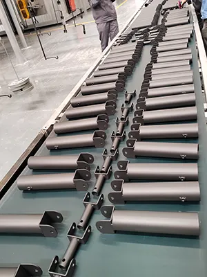 Línea Automática de Recubrimiento Electrostático Para Equipo Deportivo