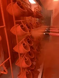 Recubrimiento en Polvo de Tubos Ranurados