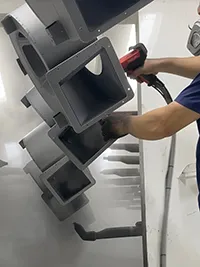 Recubrimiento en Polvo de Carcasas de Ventiladores Centrífugos